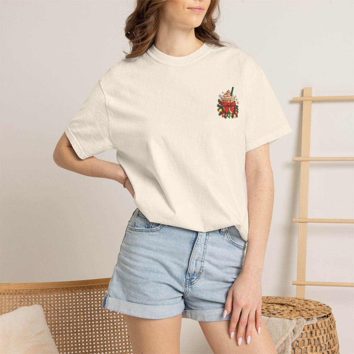 All I Need Is Coffee & Christmas Lights | Comfort Colors Graphic Tee