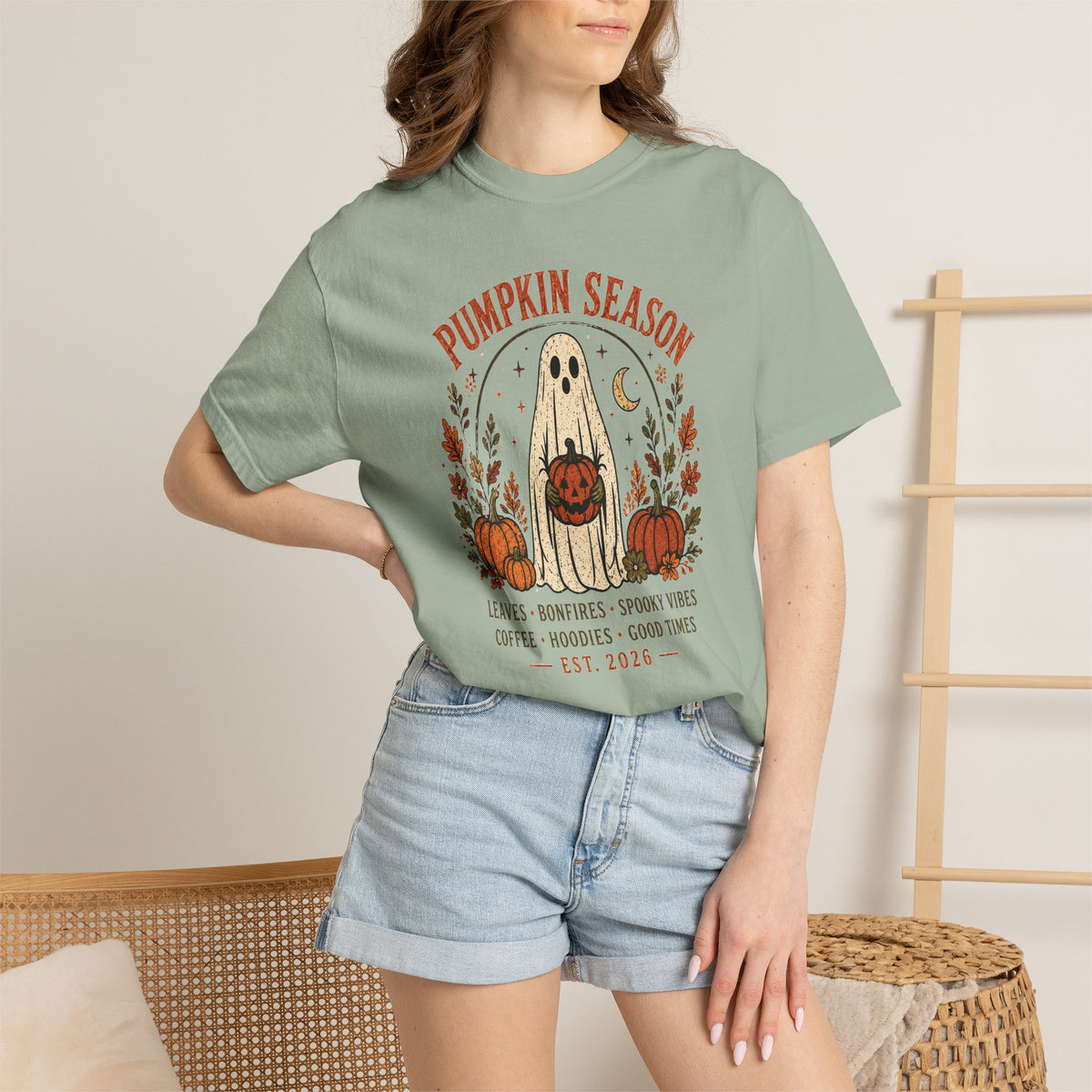 Pumpkin Season Vintage Halloween Tee/ Comfort Colors Fall Graphic Shirt