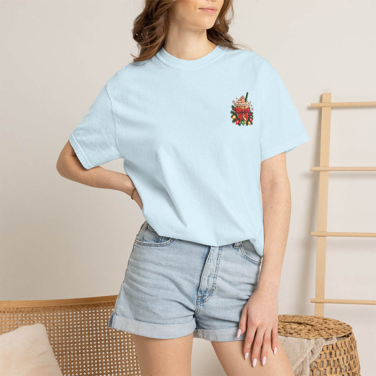 All I Need Is Coffee & Christmas Lights | Comfort Colors Graphic Tee