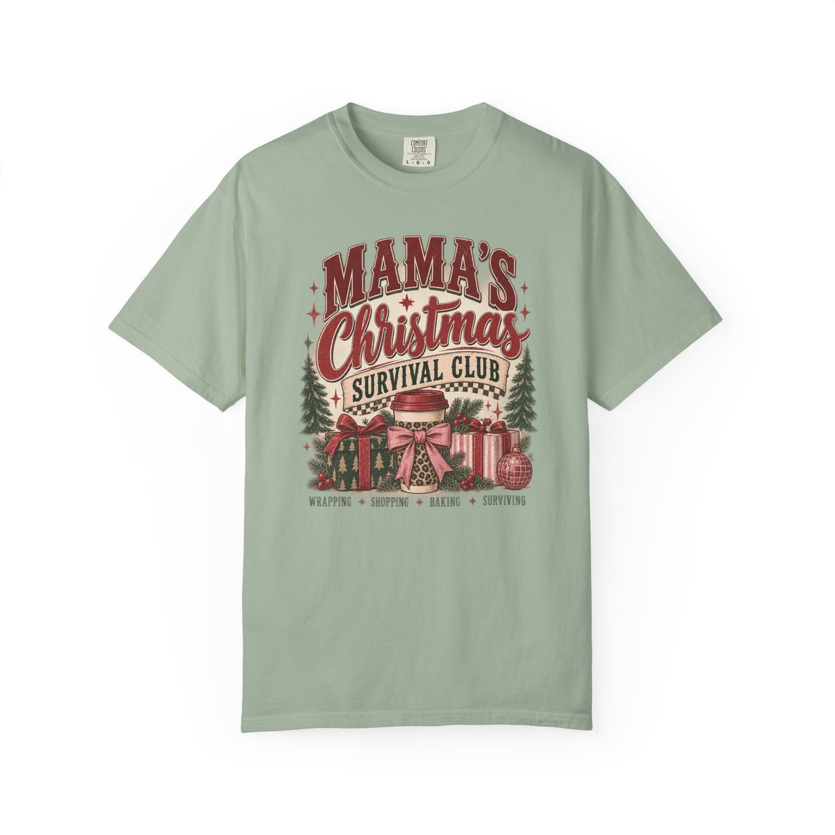 Mama's Christmas Survival Club | Vintage Christmas Graphic Tee