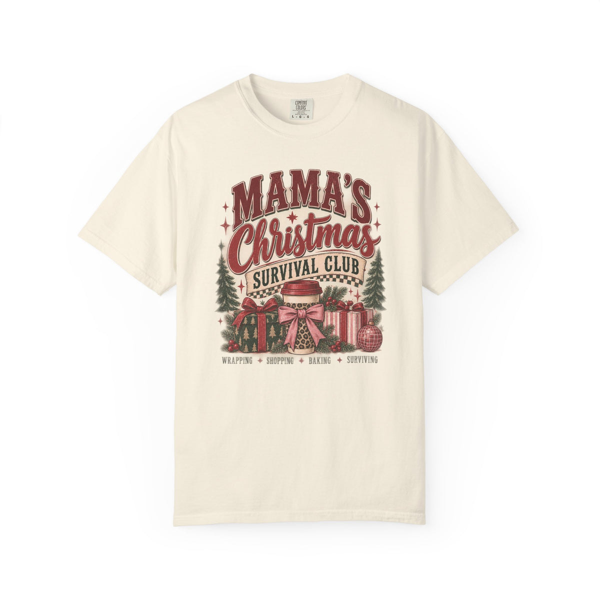 Mama's Christmas Survival Club | Vintage Christmas Graphic Tee