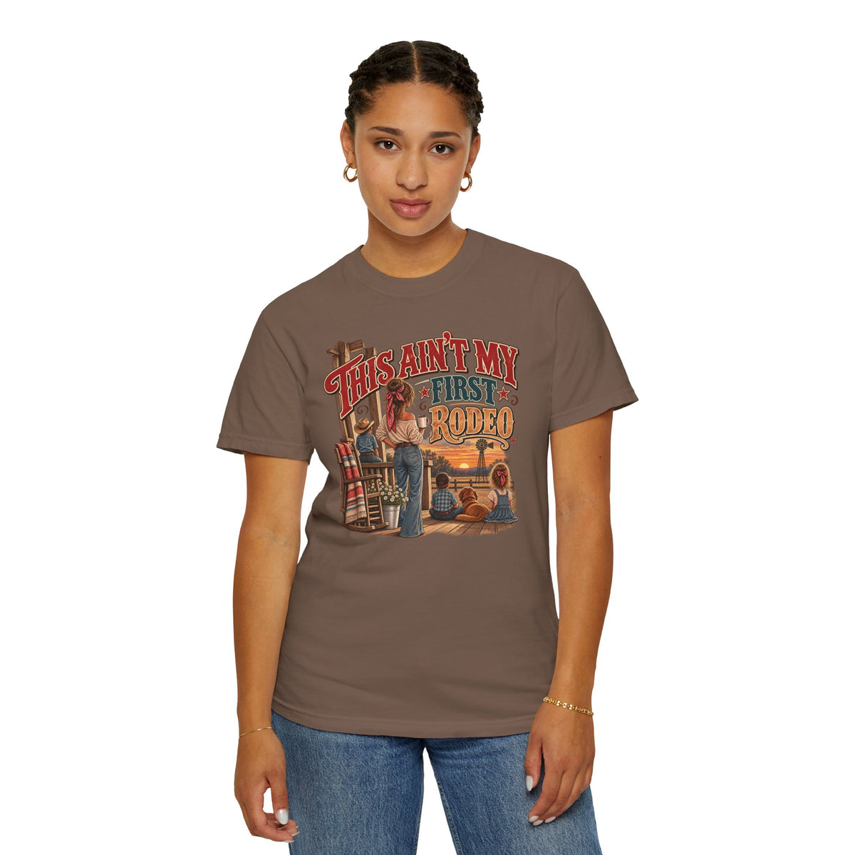 This Ain’t My First Rodeo T-Shirt | Western Mom Comfort Colors Tee