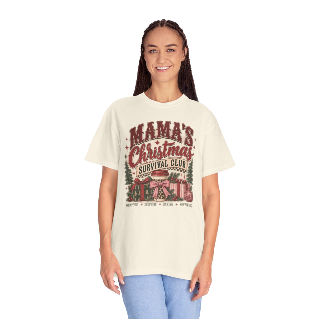 Mama's Christmas Survival Club | Vintage Christmas Graphic Tee