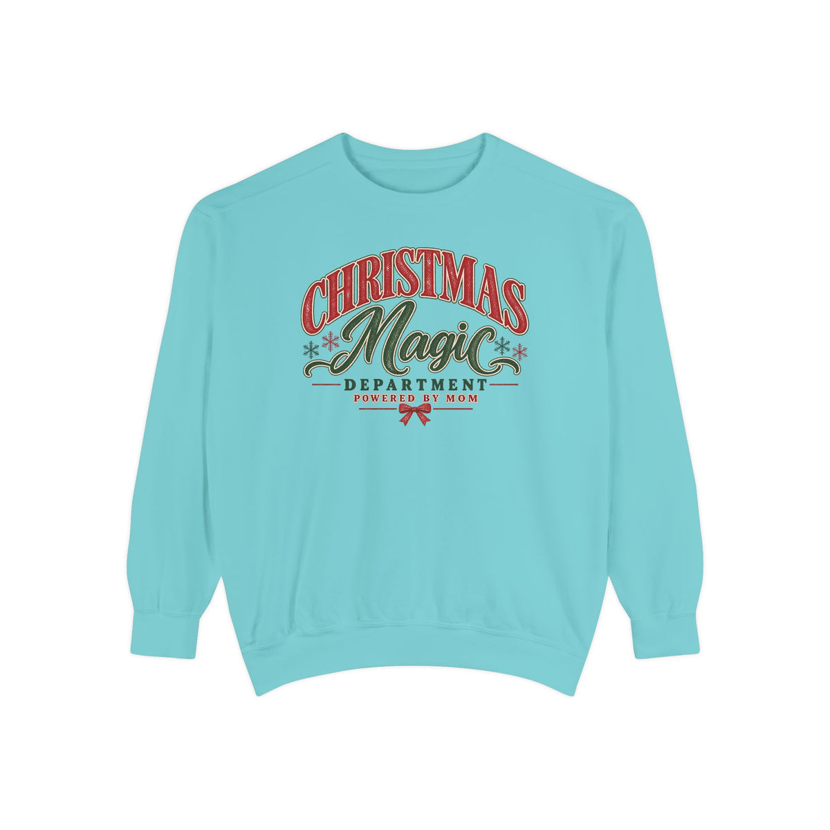 Christmas Magic Department Sweatshirt | Comfort Colors Christmas Crewneck | Mom Christmas Sweatshirt