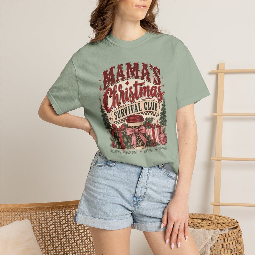 Mama's Christmas Survival Club | Vintage Christmas Graphic Tee